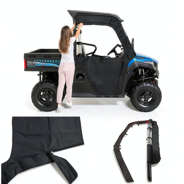 Uforce 600 Soft Door QYMOTO ATV Cab 600D Fabric-5