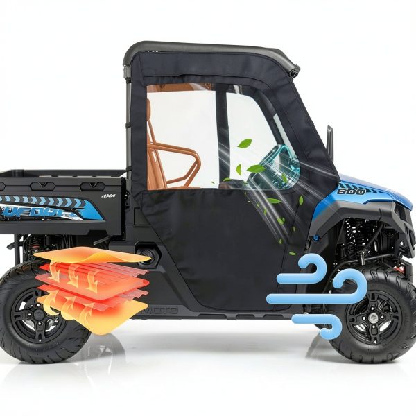 Uforce 600 Soft Door QYMOTO ATV Cab 600D Fabric-6