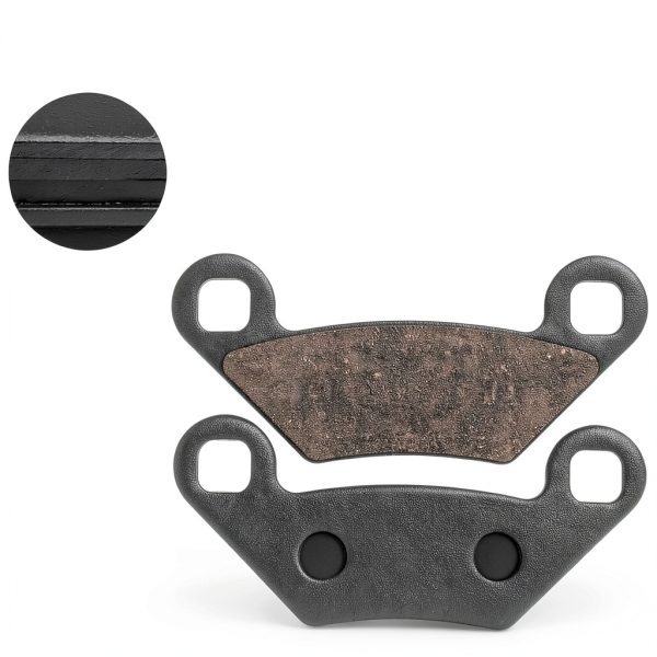 LOCOPOW Front Brake Pads for Polaris Sportsman 500/550/850 SemiMetal-3