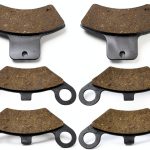 Joygowe UTV Rear Brake Pads Semi-Metallic for Polaris Scrambler-0