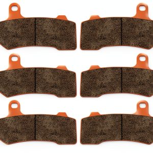Harley Davidson Brake Pad Kit Zinger Copper Front and Rear 3 Pack-0