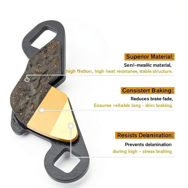 Polaris Brake Pads LOCOPOW Front OEM JE005 3-Pack Set-3
