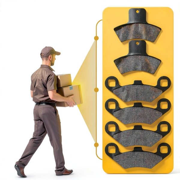 Polaris Brake Pads LOCOPOW Front OEM JE005 3-Pack Set-6